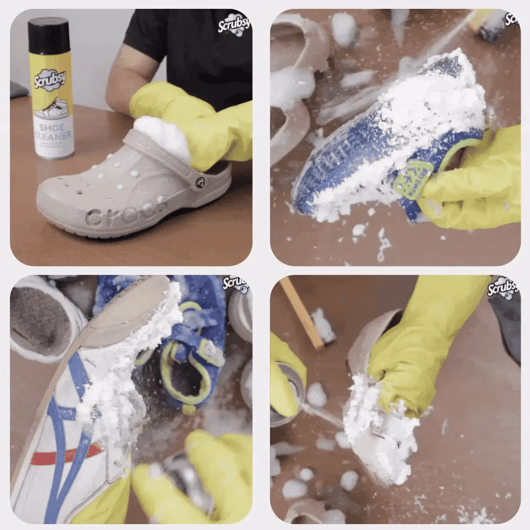 Foam-Based Footwear Cleaner (Free Cleaning Brush) (Pack of 2)