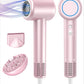 Hair Dryer, High-Speed Ionic Low Noise Blow Dryer with Brushless Motor for Fast Drying, Thermo-Control Quiet Compact Hair Blow Dryer with Magnetic Diffuser for Curly Hair for Home Travel Salon
