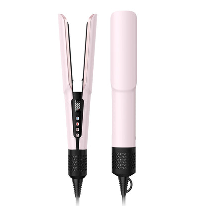 slopehill 2-in-1 Hair Straightener and Blow Dryer, Professional Flat Iron with High-Speed Airflow Technology for Straight, Smooth Hair (Black)