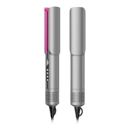slopehill 2-in-1 Hair Straightener and Blow Dryer, Professional Flat Iron with High-Speed Airflow Technology for Straight, Smooth Hair (Black)