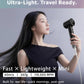 Mini Hair Dryer, Ultra Lightweight 267g Compact Travel Hair Dryer, Ionic Blow Dryer with 500M Negative Ions & NTC Heat Control, 110,000 RPM Brushless Motor High Speed Hair Dryers