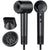 aowoka Hair Dryer, 160000 RPM Professional High Speed Ionic Blow Dryer 500 Million Negative Ions & Heat-Control & Low Noise Hairdryer for Faster Drying, No Heat Damage, Travel with Diffuser（Grey）