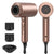 slopehill Professional Ionic Hair Dryer, Powerful 1800W Fast Drying Low Noise Blow Dryer with 2 Concentrator Nozzle 1 Diffuser Attachments for Home Salon Travel (Black)