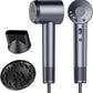 aowoka Hair Dryer, 160000 RPM Professional High Speed Ionic Blow Dryer 500 Million Negative Ions & Heat-Control & Low Noise Hairdryer for Faster Drying, No Heat Damage, Travel with Diffuser（Grey）