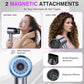 aowoka Hair Dryer, 160000 RPM Professional High Speed Ionic Blow Dryer 500 Million Negative Ions & Heat-Control & Low Noise Hairdryer for Faster Drying, No Heat Damage, Travel with Diffuser（Grey）