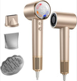 High-Speed Hair Dryer, 110000 RPM 1400W, Grip-Sensor On/Off for Fast Drying, 200M Ionic Negative for Frizz Reduce, Low Noise Thermo-Control Blow Dryer with Diffuser for Curly Hair Women Travel