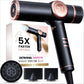ELLA BELLA® Professional Ionic Hair Dryer with Diffuser • Negative Ion Blow Dryer • Suitable All Hair Types • Intelligent Heat Control & Rapid Drying Speeds • Lightweight Design • Low Noise Technology